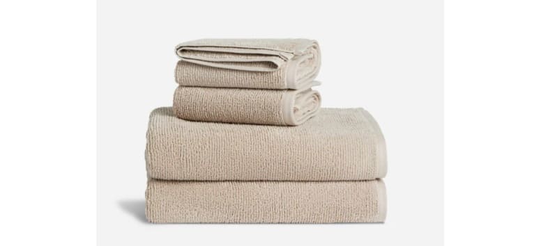 Organic Ribbed Bath Towel Bundle