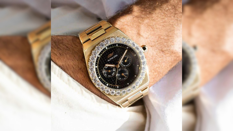 GLD 39MM Visionary Fully Iced Yellow Gold Watch: The Ultimate Luxury Timepiece