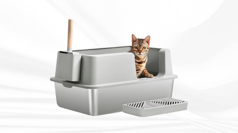 Upgrade Your Cat's Bathroom: The Ultimate Stainless Steel Cat Litter Box Extra Large
