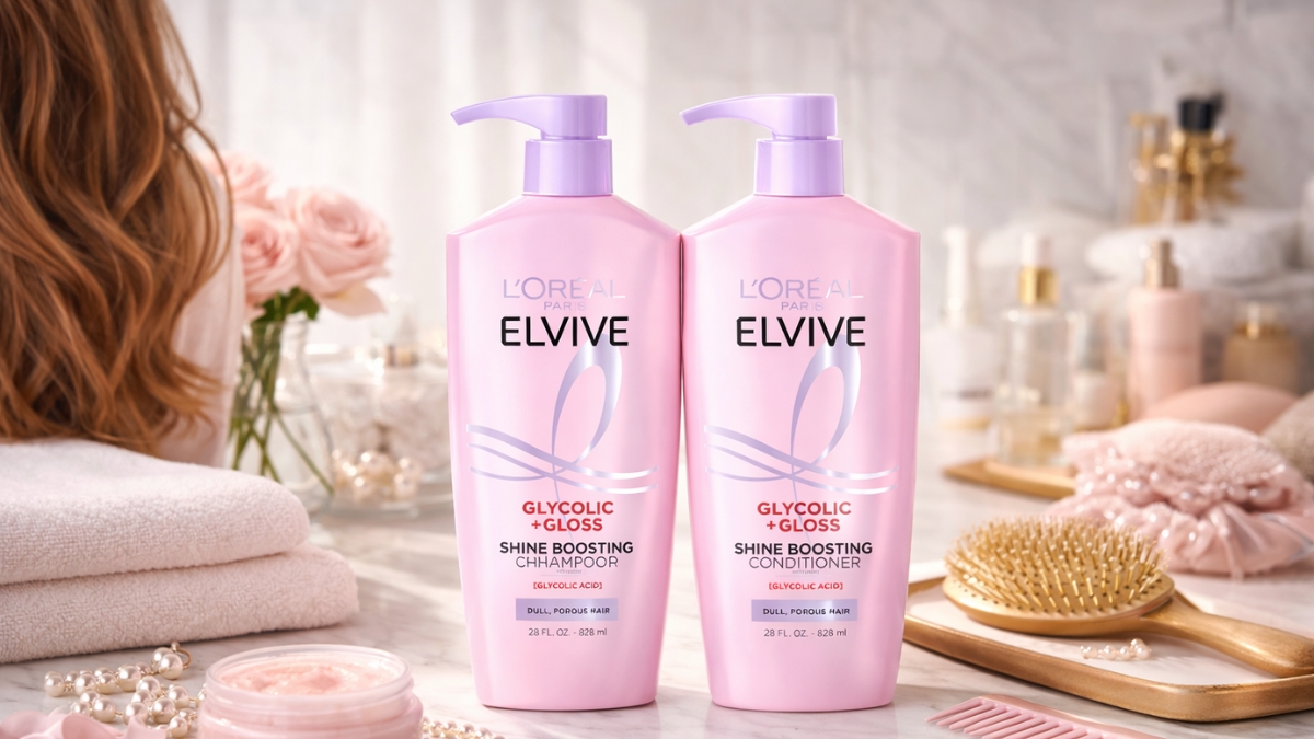 What Happens When You Use L'Oreal Paris Elvive Glycolic + Gloss Shampoo and Conditioner Daily