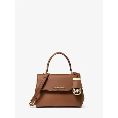 Michael Kors Ava Extra-Small Saffiano Leather Crossbody Brown One Size