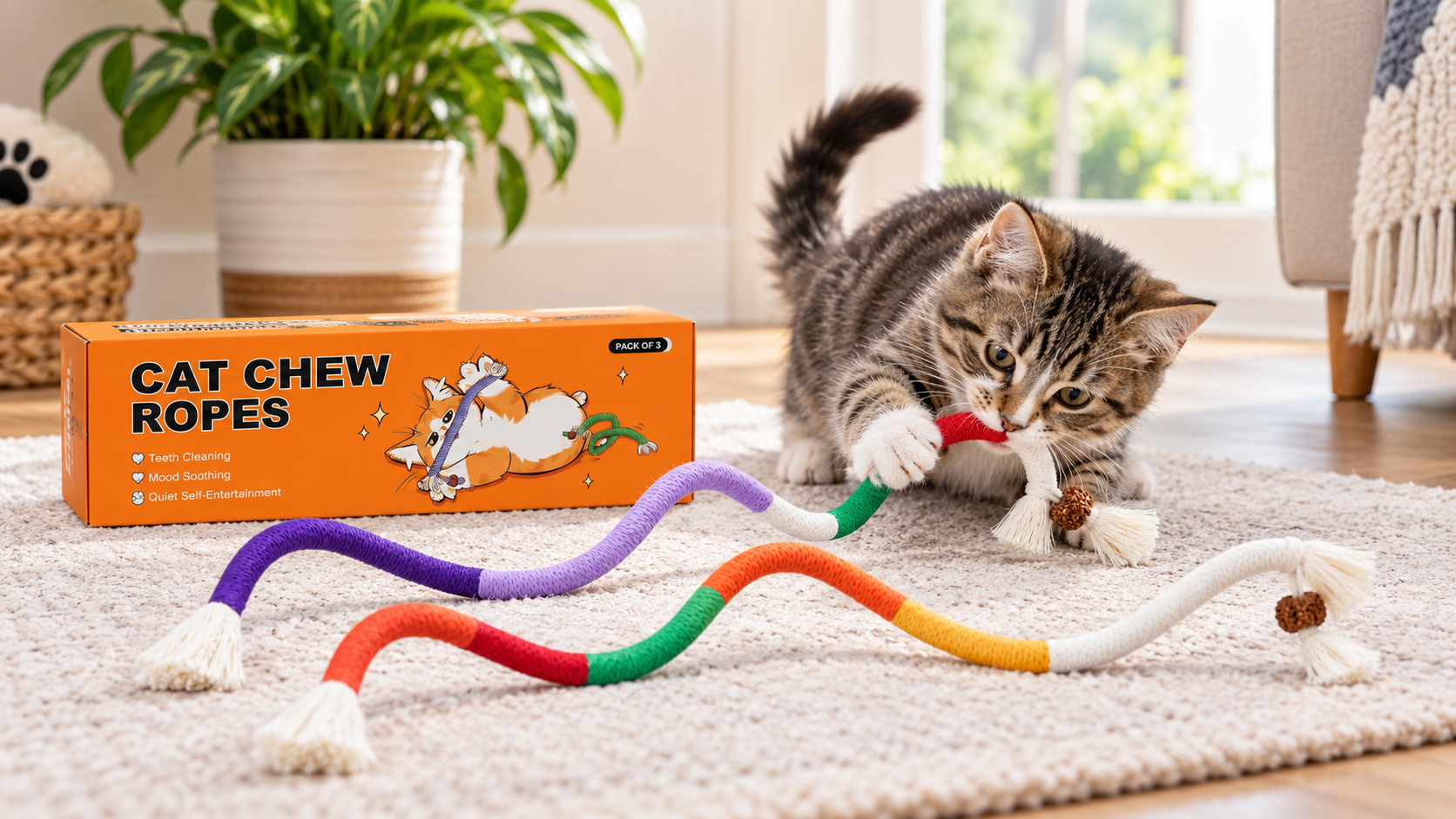 Why Cat Owners Choose Potaroma Chew Ropes for Quiet Indoor Play