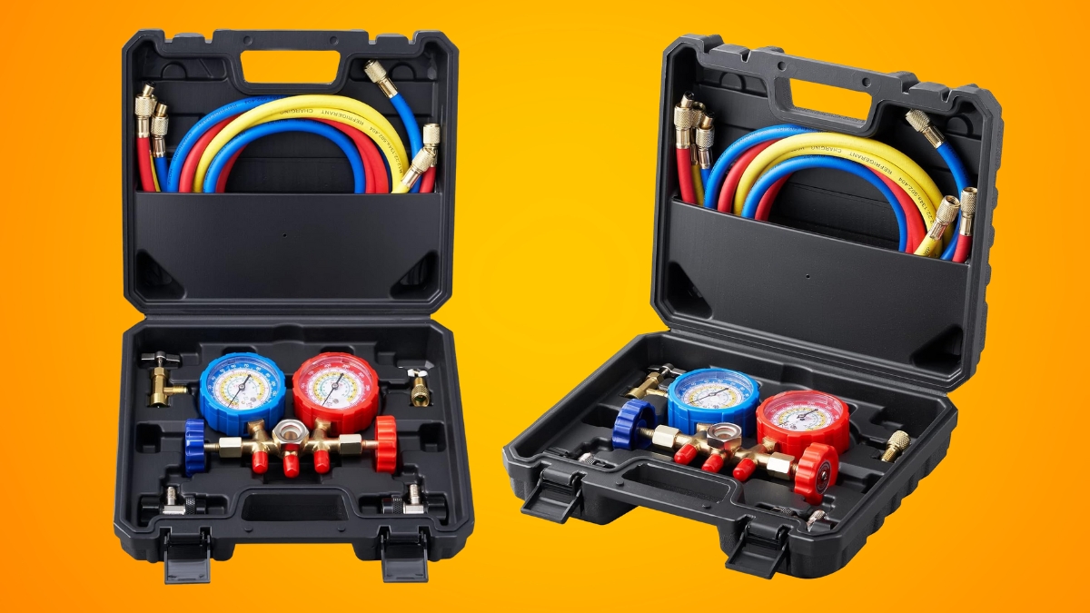 This VEVOR AC Gauge Set Works on Cars, Fridges, and Home Cooling Units
