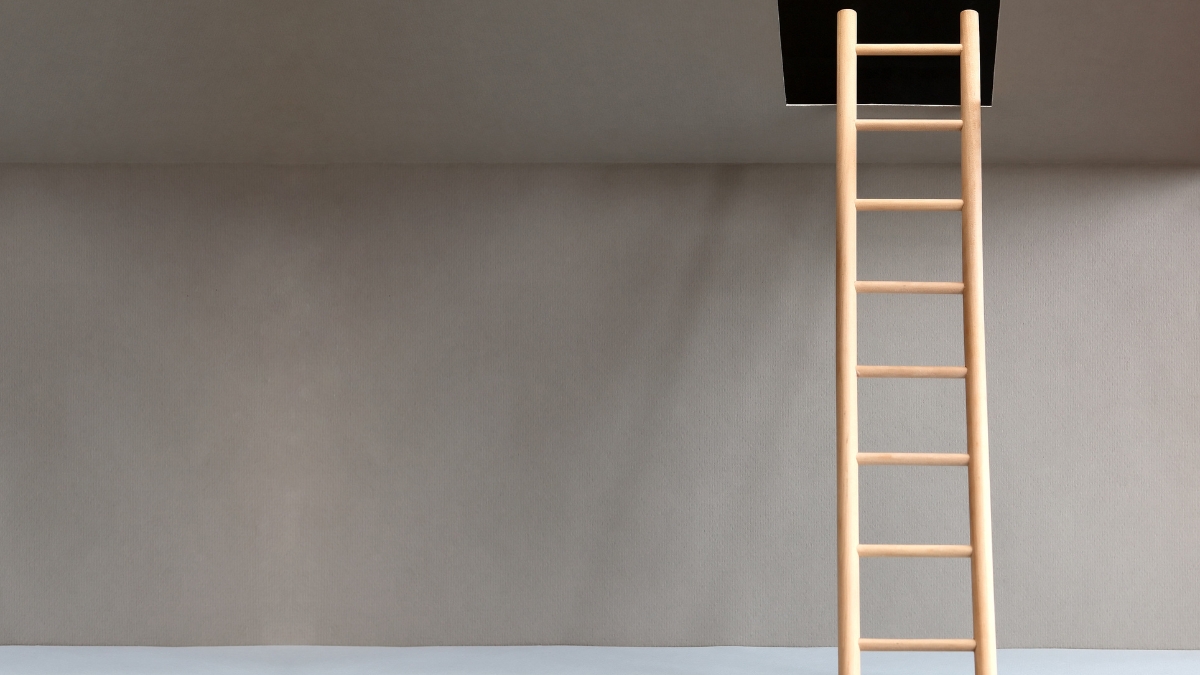 WIILAYOK Aluminum Attic Ladder: Climb Smarter, Store Easier