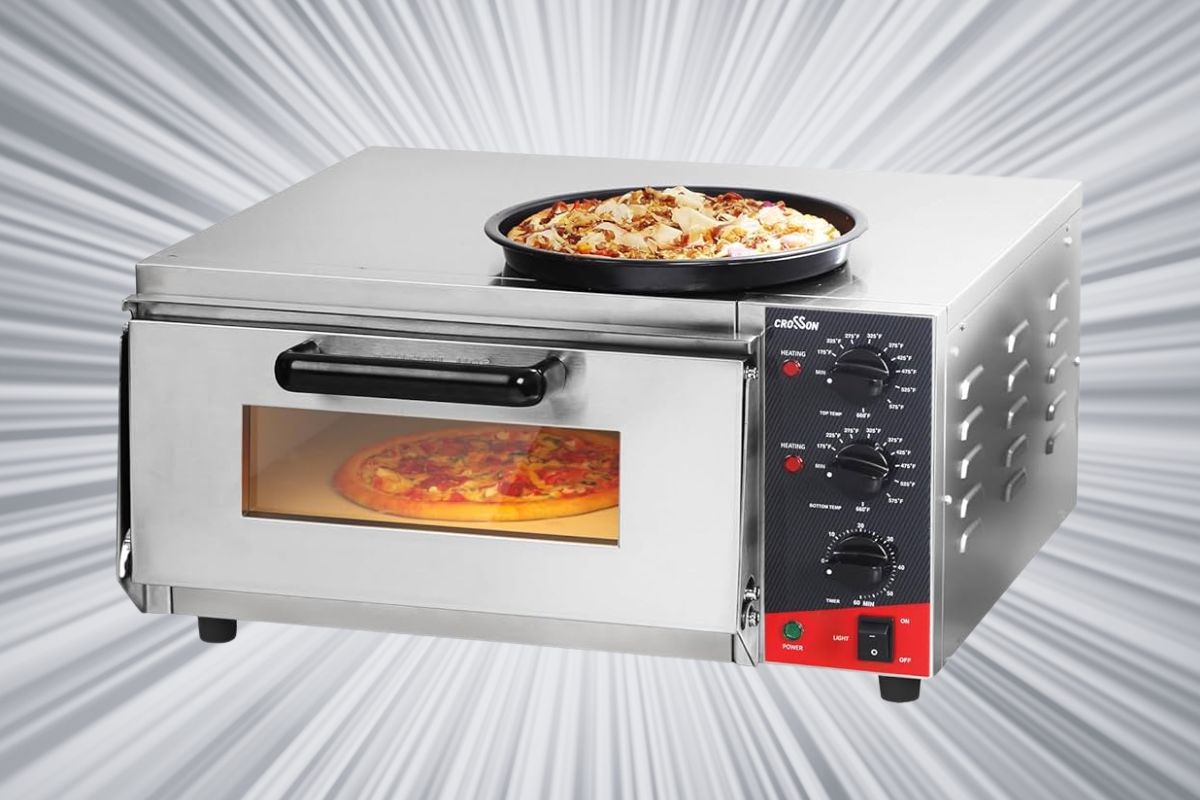 CROSSON Countertop Electric Pizza Oven: Pro-Grade Pizza Making at Home