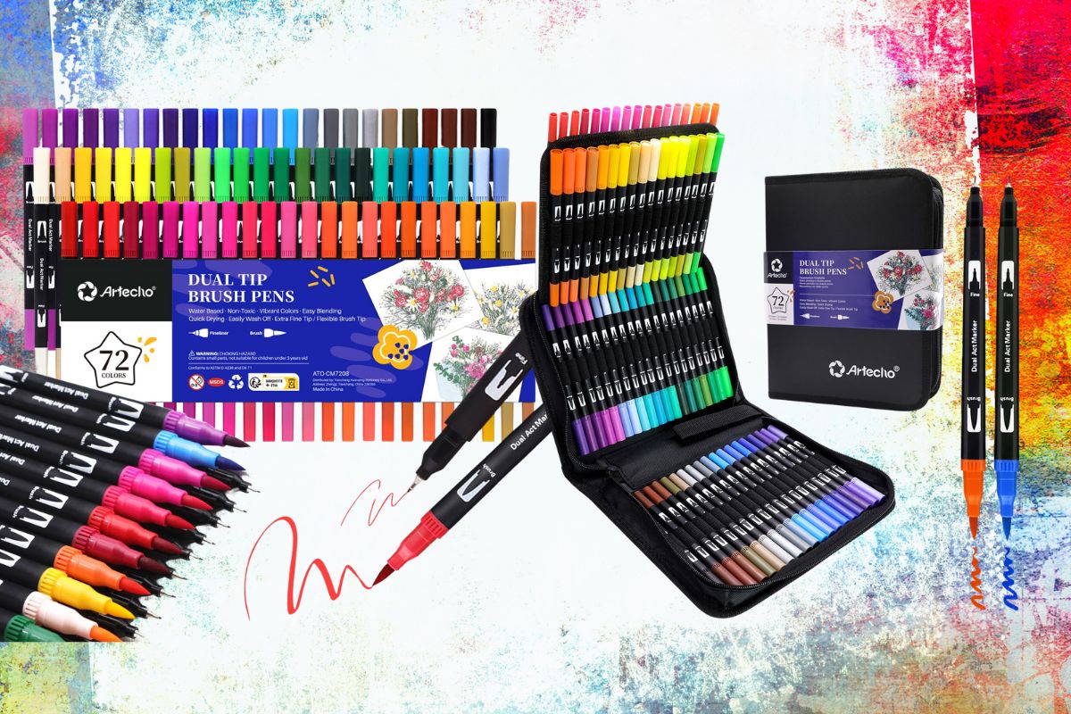 Express Your Thoughts with Artecho 72 Colors Markers