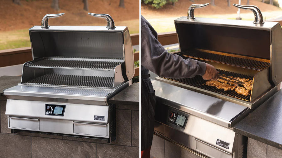 recteq E-Series 1300 Built-In Pellet Grill: The Ultimate Outdoor Kitchen Upgrade from BBQGuys