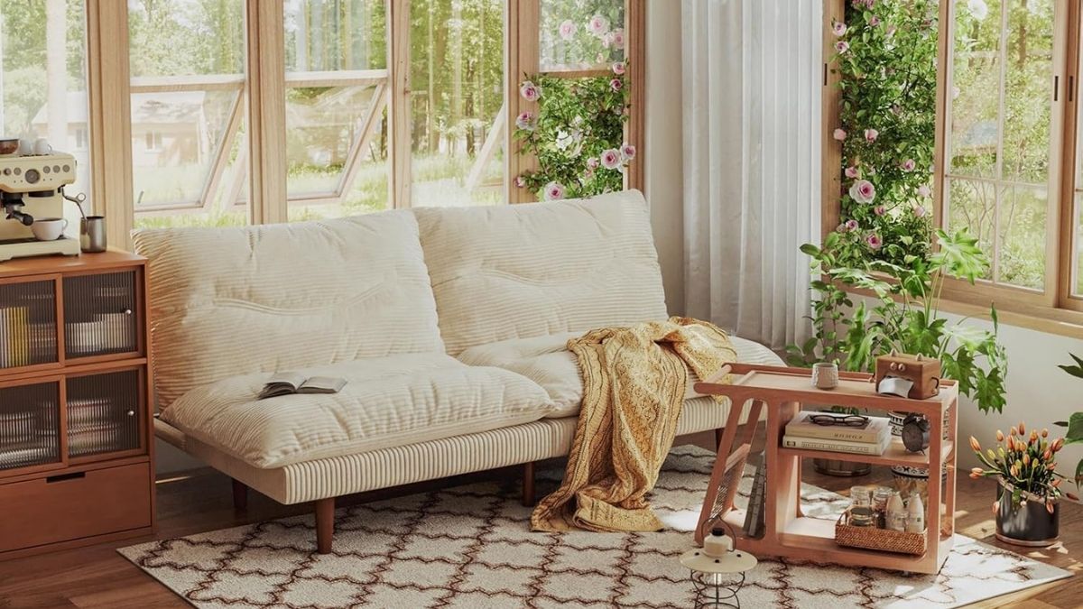 69-Inch Corduroy Futon Sofa Bed Review (2025): Convertible Sleeper for Apartments & Small Homes

