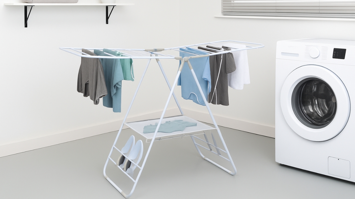 How the Honey-Can-Do Foldable Drying Rack Works Great Indoors or Outdoors