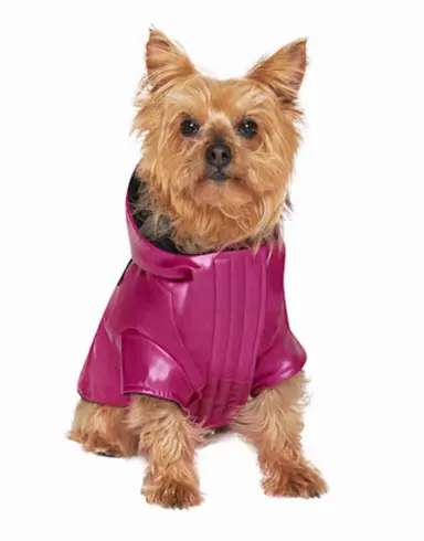 Canada Pooch Pink Cold Front Dog Raincoat