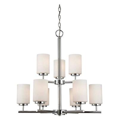 Sea Gull Lighting 31162-05 9-Light Chandelier, Chrome Finish