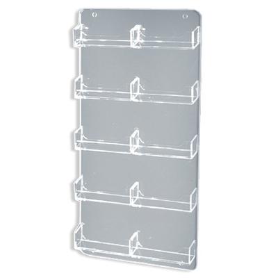 Azar 252222 Ten-Pocket Wall Mount Business Card Holder, 2-Piece Set