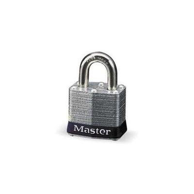 Master Lock 3BLK Lockout Padlock, Steel, Black, 2 Keys