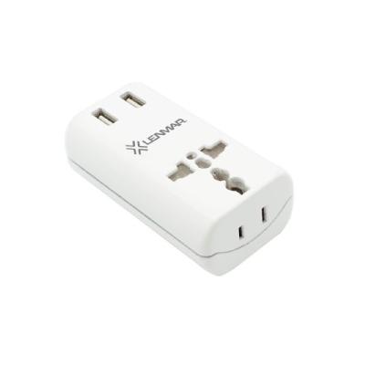 Fragrances 10 Amp 240-Volt Ultra Compact All-In-One Travel Adapter with USB Port - White AC150USBW