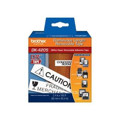 DK4205 Continuous Removable Paper Labels