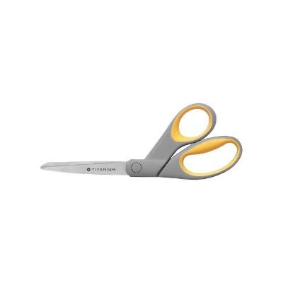 Titanium Bent Scissors - 8", Yellow