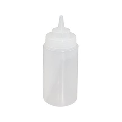 Crestware SB16CW (2 dz.) Squeeze Wide Mouth Bottle (2 Dozen), 16 oz, Clear