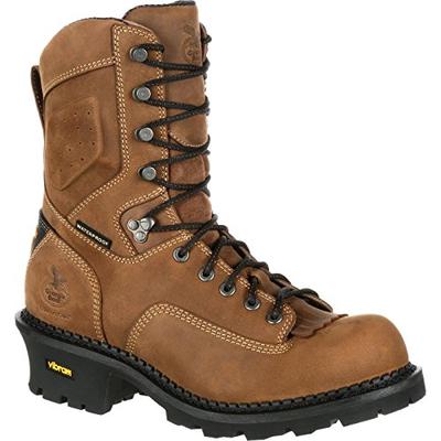 Georgia Boot Comfort Core Logger Composite Toe Waterproof Work Boot Brown