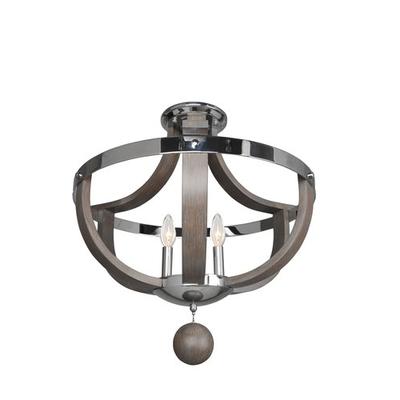 Kalco Lighting 300440CH 3 Light Semi Flush