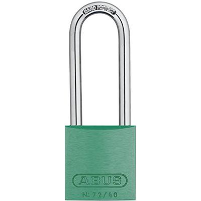 ABUS 72HB/40-75 KA Safety Lockout Aluminum Keyed Alike Padlock with 3-Inch Shackle, Green