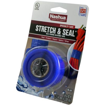 Nashua Tape 1 in. x 3.33 yd. Stretch and Seal Self-Fusing Silicone Tape in Blue