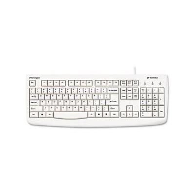 KMW64406 - Pro Fit USB/PS2 Washable Keyboard, 104 Keys, White