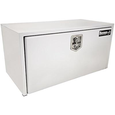 Buyers Products White Steel Underbody Truck Box w/T-Handle Latch (18x18x36 Inch)