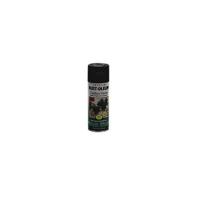 12 Oz Black Satin Enamel Finish Spray Paint [Set of 6]