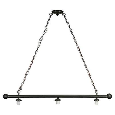 Meyda Tiffany 98793 A&C 3 Light Island Pendant Hardware Light Fixture, 47" Length