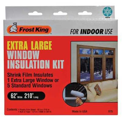 FROST KING V75H Window Insulation Kit, Extra Large, 62" x 210"