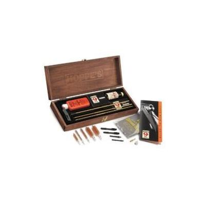 Hoppe'S Rifle And Shotgun Cleaning Kit In Wood Storage Box With Handle