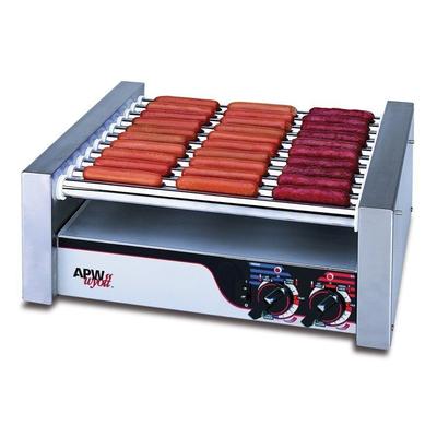 APW Wyott XPERT Series 24" W Slanted HotRod Roller Grill (HRS-31S) - Stainless Steel