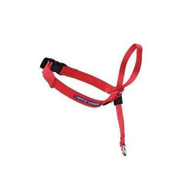 Premier Gentle Leader Head Dog Collar, Red, Medium