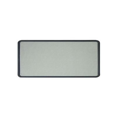 36 x 24 Contour Fabric Bulletin Board- Gray (Plastic Graphite Frame), Grey