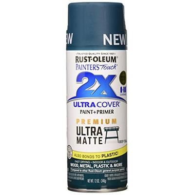 RUST-OLEUM 331185 Painters Touch 2X 12 OZ Deep Teal Matte Spray Paint
