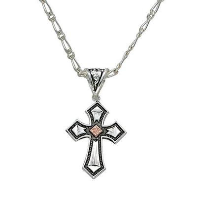 Montana Silversmith Antique Copper Diamond Cross - NC1161