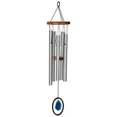 Woodstock Chimes WAGBLL Agate Wind Chime, Large Blue