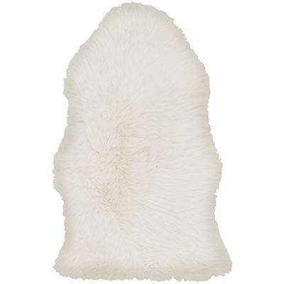 Surya Sheepskin Area Rug 4' x 6' White