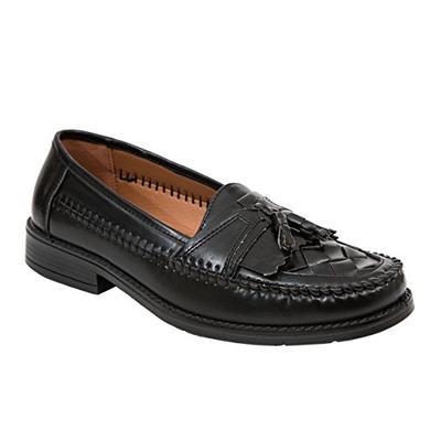 Deer Stags Men's Herman Jet Black Tassel Loafer 8.5 W (3E) US