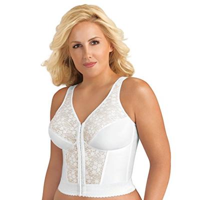 Exquisite Form 5107565 Fully Women's Original Longline Lace Posture Bra, White, 40 B