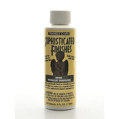 Triangle Coatings Sophisticated Finishes Metallic Surfacers iron 4 oz. [PACK OF 2 ]