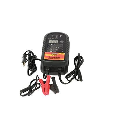 WirthCo 20068 Battery Doctor Black CEC Certified Smart Battery Charger and Maintainer (12V to 24V, 4