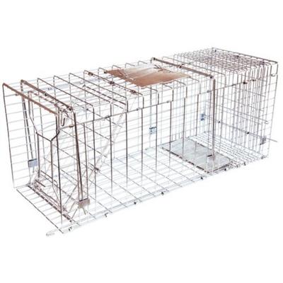 JT Eaton 495N Answer Single Door Live Animal Cage Trap for Extra Large Size Pests, 42" x 15" x 17"