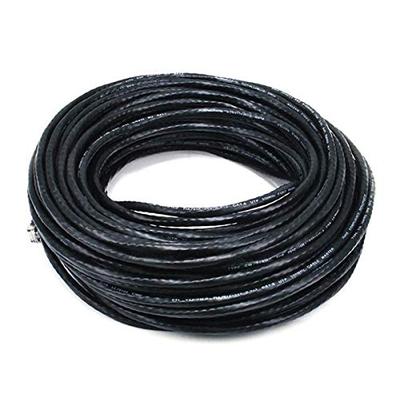 Monoprice 100FT 24AWG Cat5e 350MHz UTP Ethernet Bare Copper Network Cable - Black