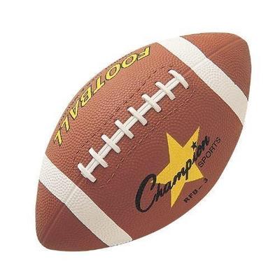 Champion Sports Junior Size Rubber Brown Football - Small