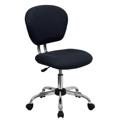 Flash Furniture Mid-Back Gray Mesh Swivel Task Chair with Chrome Base, H-2376-F-GY-GG