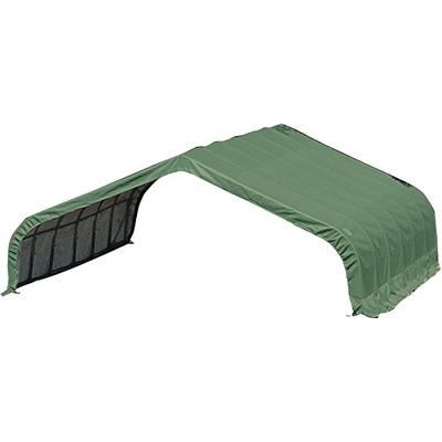 ShelterLogic Peak Style Run-In Shelter, Green, 22 x 24 x 12 ft.