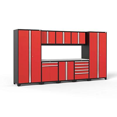 NewAge Products Pro 3.0 Red 9 Piece Set, Garage Cabinets, 52362