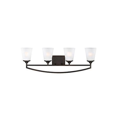 Seagull 4424504-710 Four 4424504-710-Four Light Wall/Bath Bronze/Dark