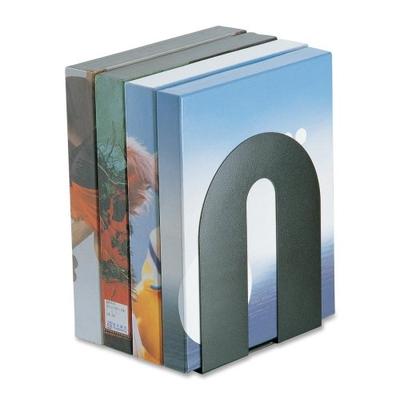 Officemate Steel Construction Heavy-Duty Bookends-Heavy Duty Bookends, 8"x8"x10", Black